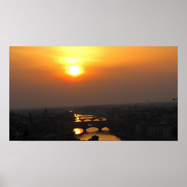 Póster Florence Summer Sunset (Frente)
