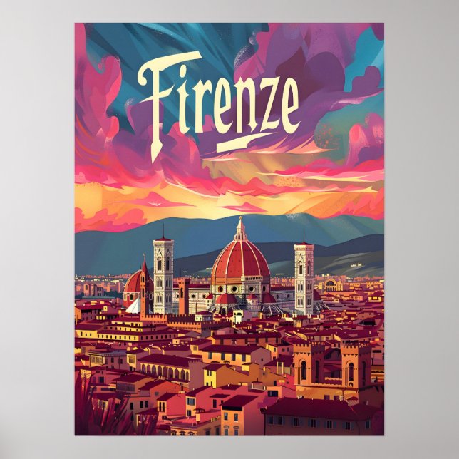 Poster Florence Sunset (Frente)
