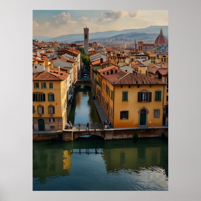 Poster Florence watercolor art (Frente)