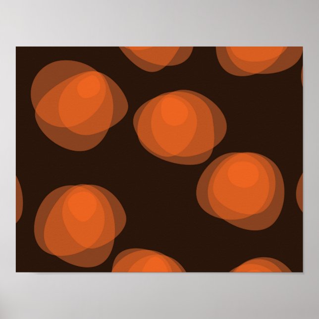 Poster Flores abstrato, modernas, legal, de moda (Frente)