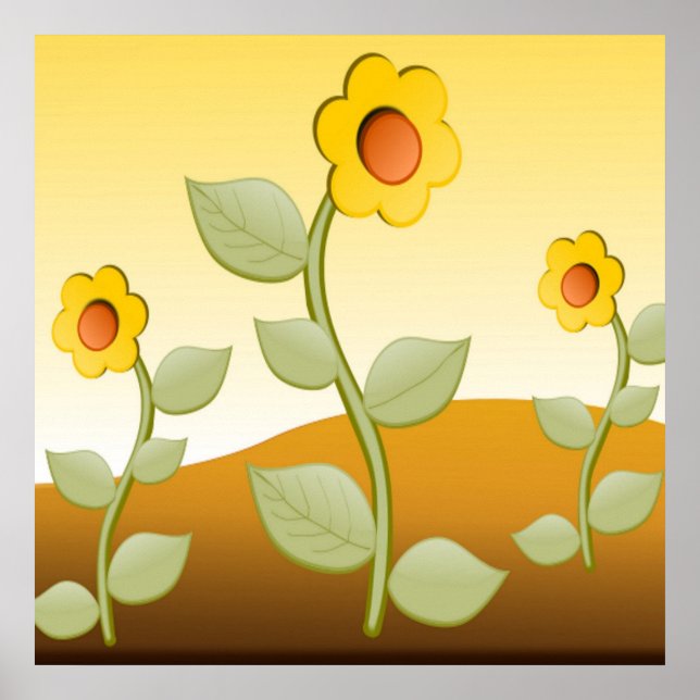 PÓSTER FLORES AMARELAS (Frente)