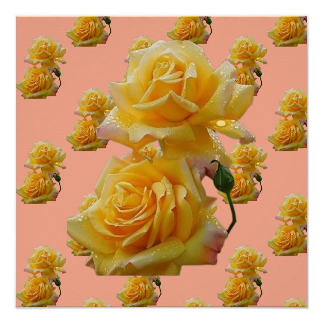 Póster Flores amarelas (Frente)