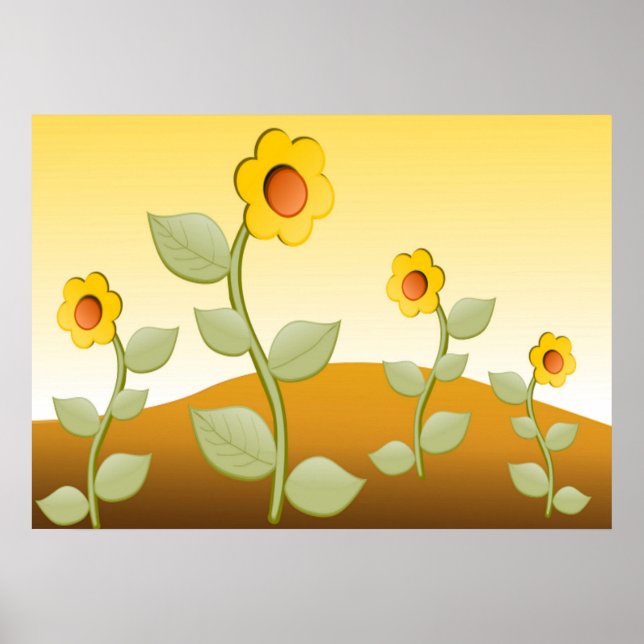 PÓSTER FLORES AMARELAS (Frente)