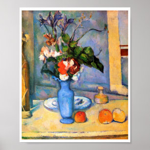 Poster Flores Azuis, Paul Cezanne