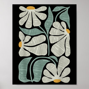 Poster Flores Boho Sutis Anti Trump, Voto Kamala Harris