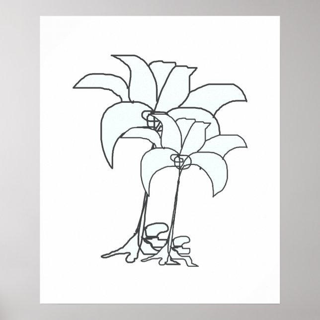 Poster Flores Brancas (Frente)