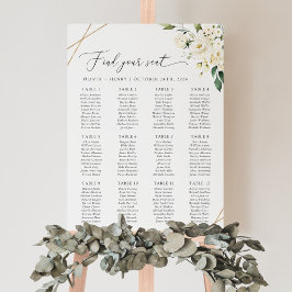 Poster Flores Brancas, Flores Creme, Boho, Carta de Assen