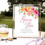 Poster Flores Brilhantes Citros Florais Bridal Mimosa Bar<br><div class="desc">Para mais personalização,  clique em "Personalizar este modelo" e,  em seguida,  em "Editar usando a Ferramenta Design". Na moda fácil de usar modelos de casamento,  mais itens disponíveis na loja (convites,  rsvp,  cartas de agradecimento,  papelaria e decoração). Se precisar de ajuda ou itens correspondentes,  entre em contato comigo.</div>