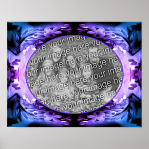 Poster Flores Cardíacas Sangrando Quadro Adicionar Sua Pr