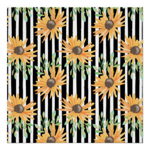 Póster Flores Coloridas Natureza Elegante Girly