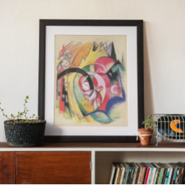 Póster Flores coloridas (também conhecidas como Abstrato 