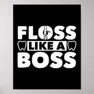 Poster Flores Como Dentes De Dentista De Chefe