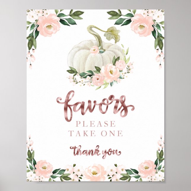 Poster Flores Cor-de-Rosa Caem Sinal de Lembrancinhas par (Frente)