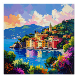 Póster Flores da Costa Amalfitana