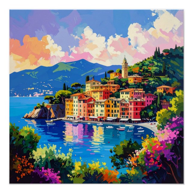 Póster Flores da Costa Amalfitana (Frente)