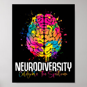 Poster Flores da Neurodiversidade Neurodivergente Conscie