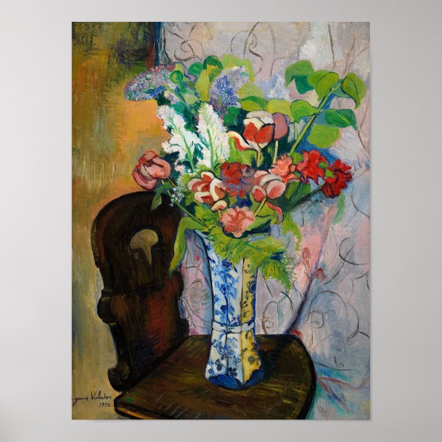 Poster Flores da primavera, 1928, por Suzanne Valadon (Frente)
