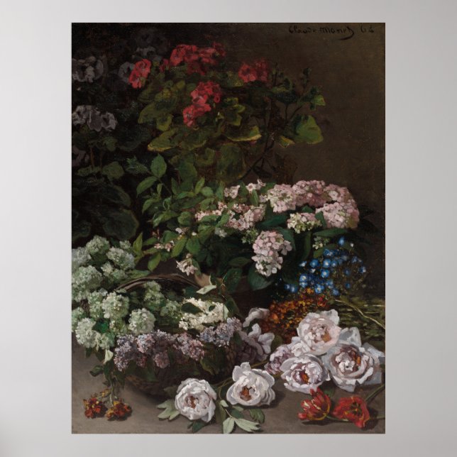 Poster Flores da primavera de Monet (Frente)