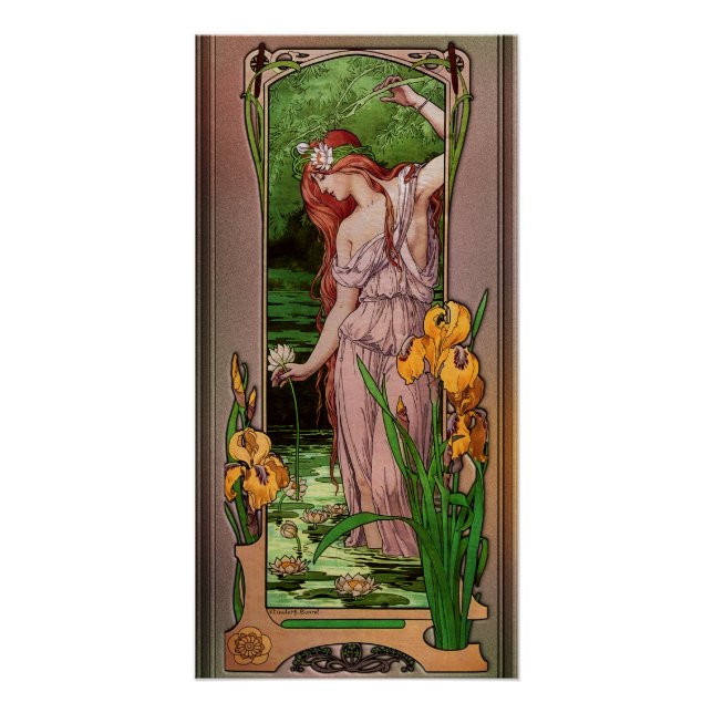 Póster Flores de Água por Elizabeth Sonrel (Frente)