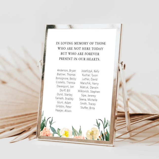 Poster Flores de Aquarela Escola Reunião de Turma Memoria (Criador carregado)