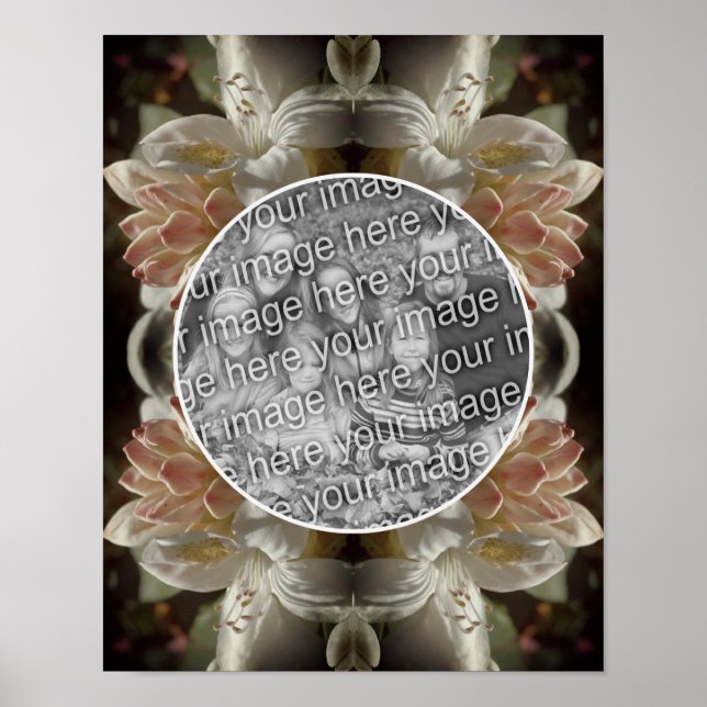 Poster Flores de Azaléia Florindo Tinta Crie Sua Própria  (Frente)