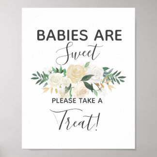 Poster Flores de chá de fraldas tiram sinal de tratamento