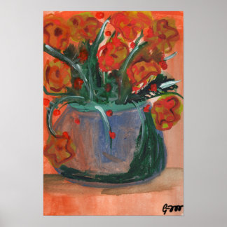 Póster Flores de Domingo