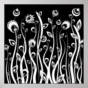 Poster flores de fantasia