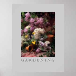 Poster Flores de Jardim