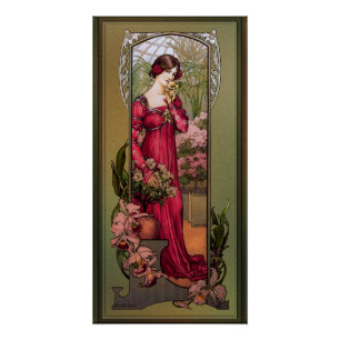 Póster Flores de Jardins por Elizabeth Sonrel