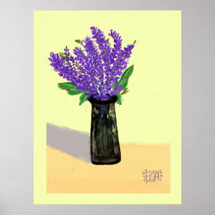 Poster Flores de Lavanda vibrantes, inspiradas na naturez