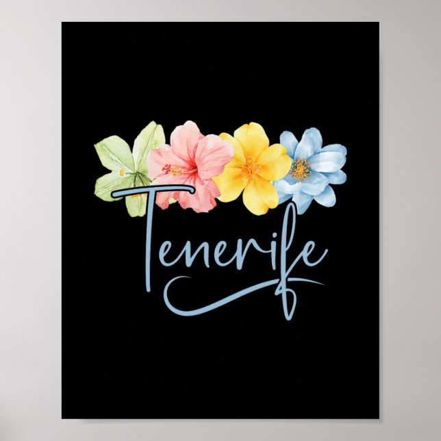 Poster Flores de Menorca Espanha Ilhas Learic Floral Féri (Frente)