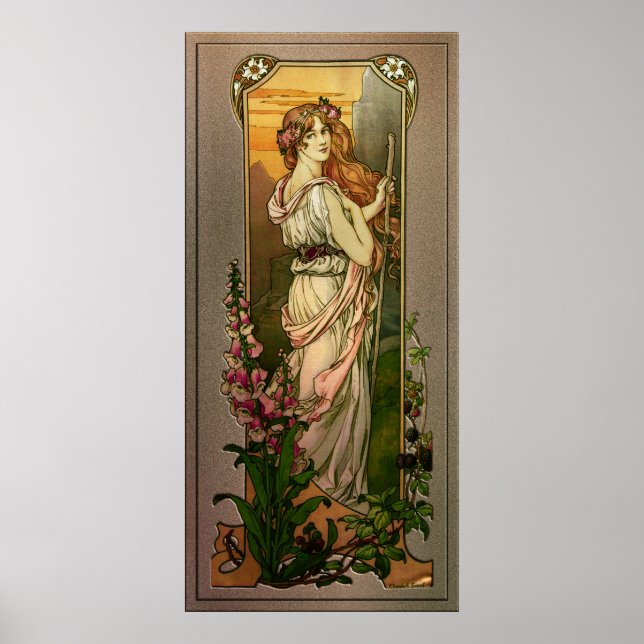 Poster Flores de Montanhas por Elizabeth Sonrel (Frente)