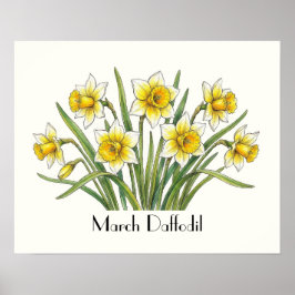 Poster Flores de Narciso de Março
