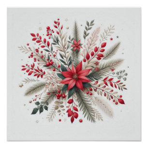 Póster Flores de Natal