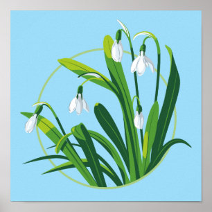 Poster Flores de Neve