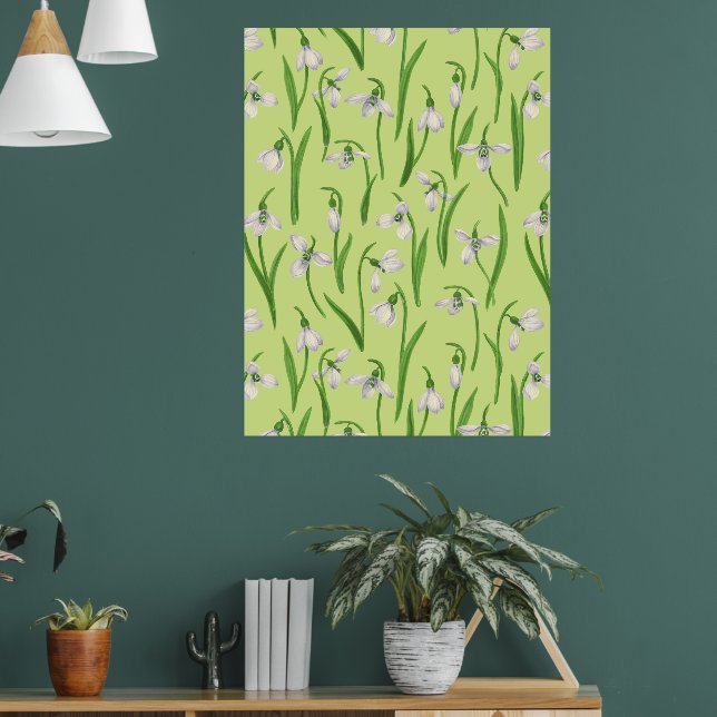 Poster Flores de neve sobre orvalho melado (Sala de Estar 1)