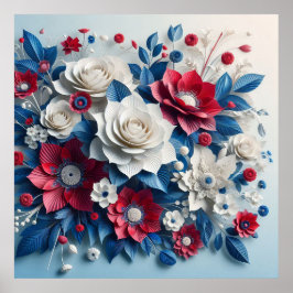 Poster Flores de papel