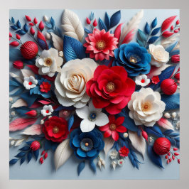 Poster Flores de papel