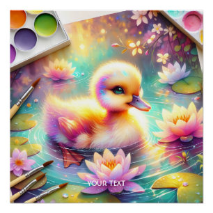 Póster Flores de Pato Bonito Fantasy