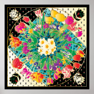 Póster Flores de primavera