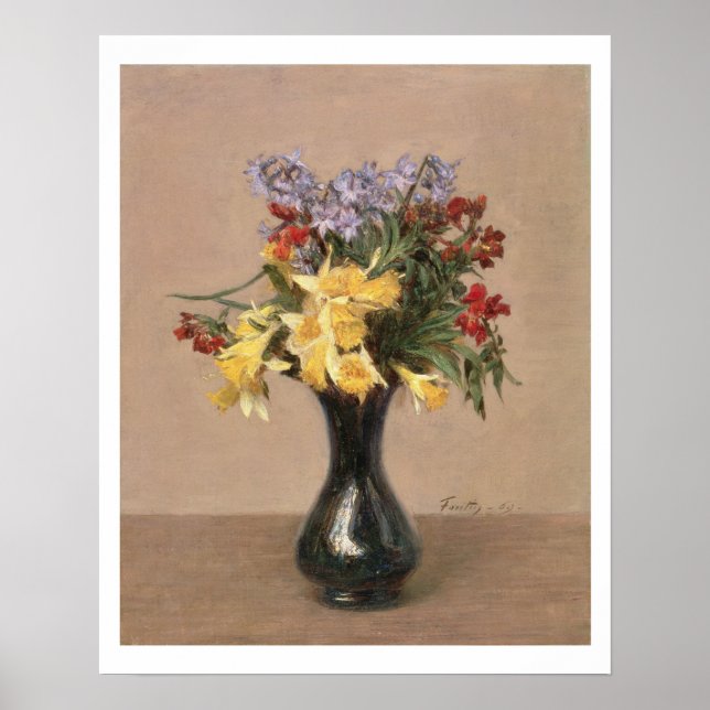Póster Flores de primavera, 1869 (óleo na canvas) (Frente)