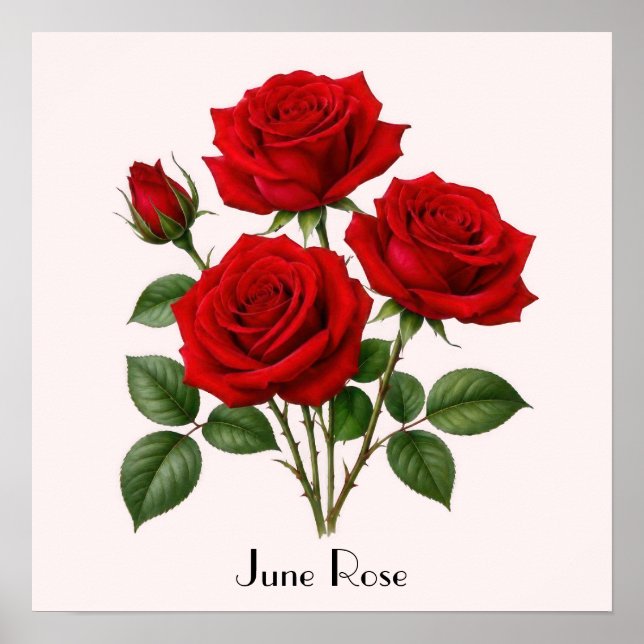 Poster Flores de Rosa de Junho (Frente)