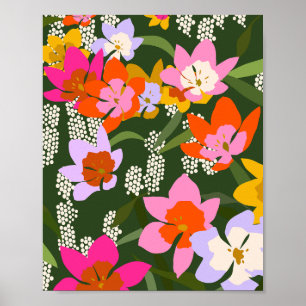 Poster Flores de Verão Coloridas