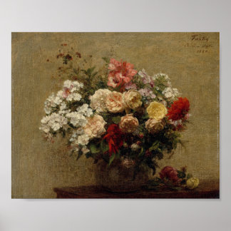 Poster Flores de Verão por Henri Fantin-Latour