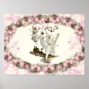 Poster Flores de Vintage Dançantes