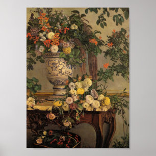 Poster Flores de Vintage Jean Frederic Bazille