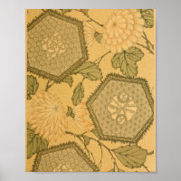 Flores de Wall Art Japonesas Vintage