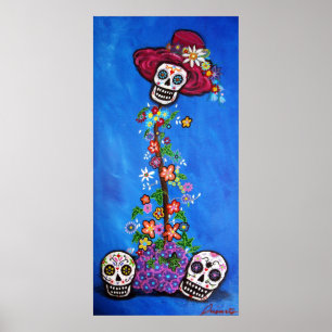 PÓSTER FLORES DOS CRÂNIOS DO DOD