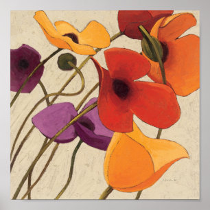 Poster Flores e Caules de Primavera